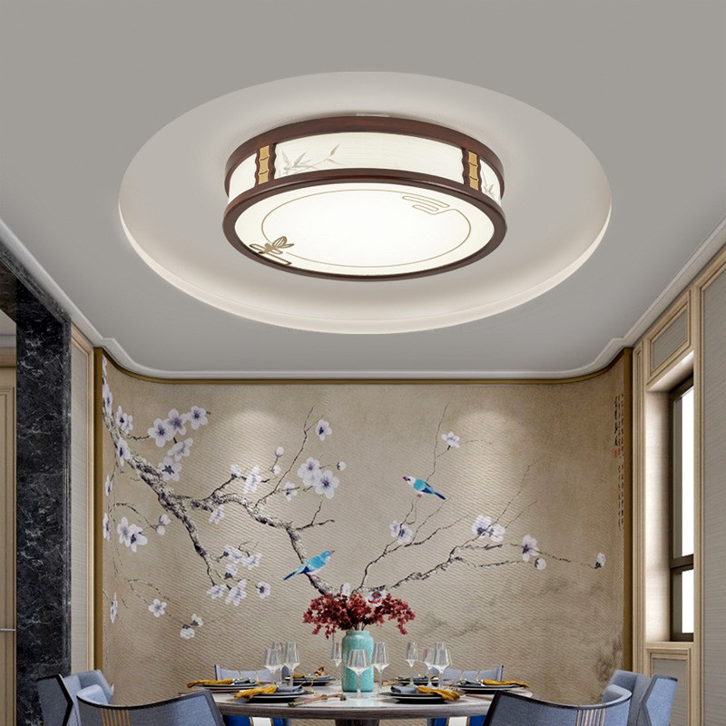 厂家新款全屋套餐吸顶灯家用客厅卧室实木吸顶灯新中式全套灯具