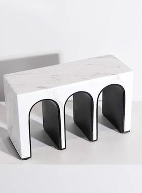 创意几何艺术拱门树脂摆件北欧现代简约设计师款书房样板间饰品