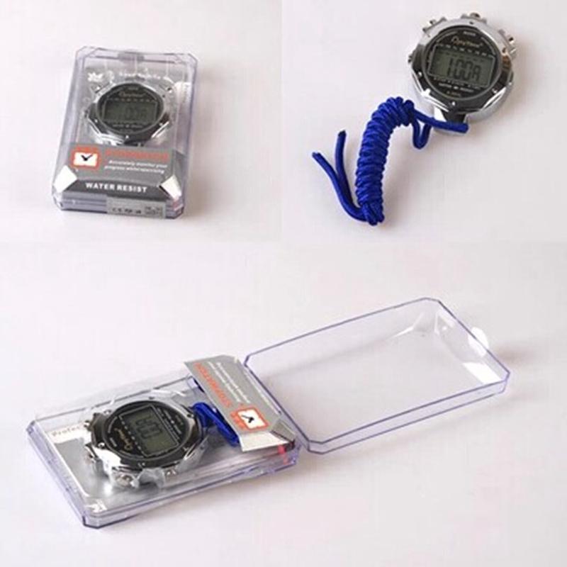 防水金属10道记忆多功能电子田径运动学生秒表健身裁判训练计时器