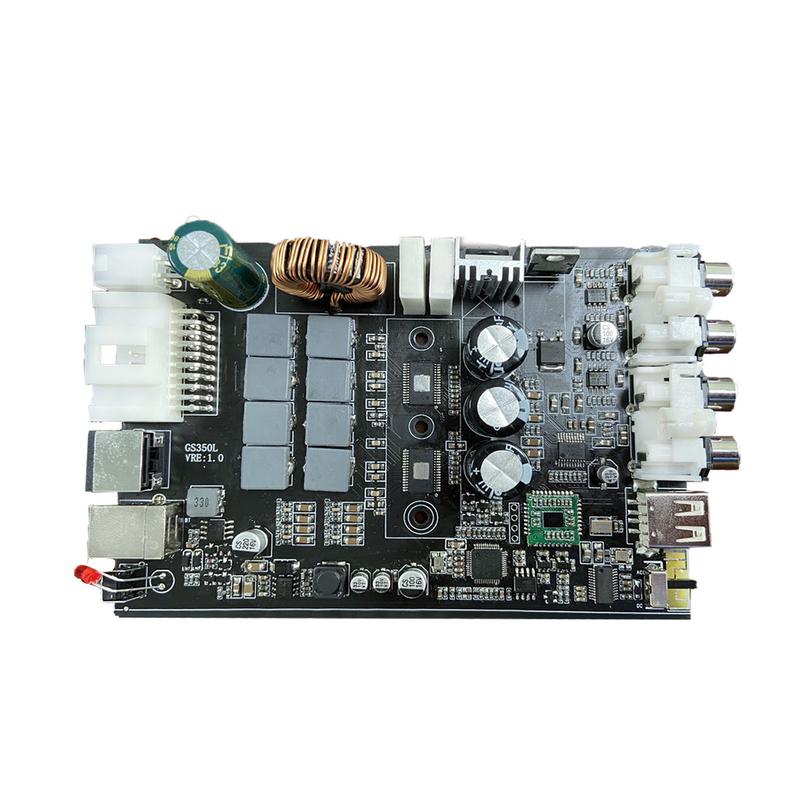 车载DSP主板迷你尺寸小体积D类功放DSPPCBA电路板GS48L
