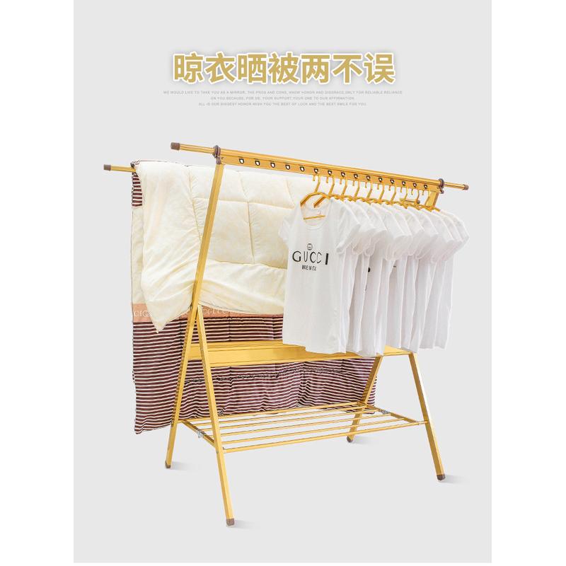 晾衣架晾衣架折叠晾衣架移动落地折叠伸缩衣架晾衣架室内