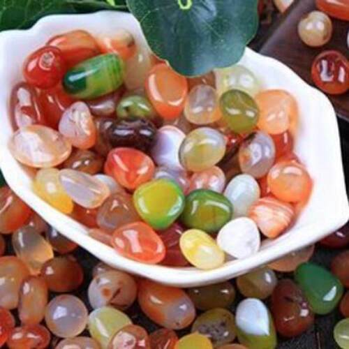 厂家批发月牙花盆鱼缸造景玛瑙石铺面天然月牙石玛瑙石