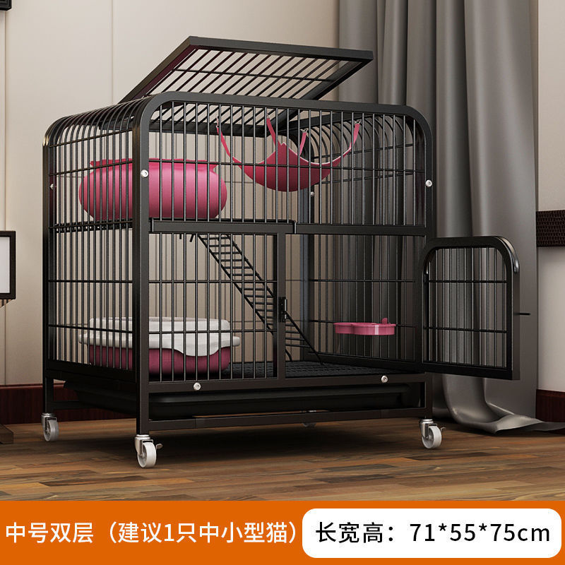 猫笼子别墅一体自由空间家用室内带厕所超大猫屋猫咪猫舍猫窝