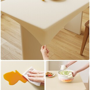 高级感全包罩防烫家用长方形布艺餐桌茶几套桌布防水防油免洗桌垫