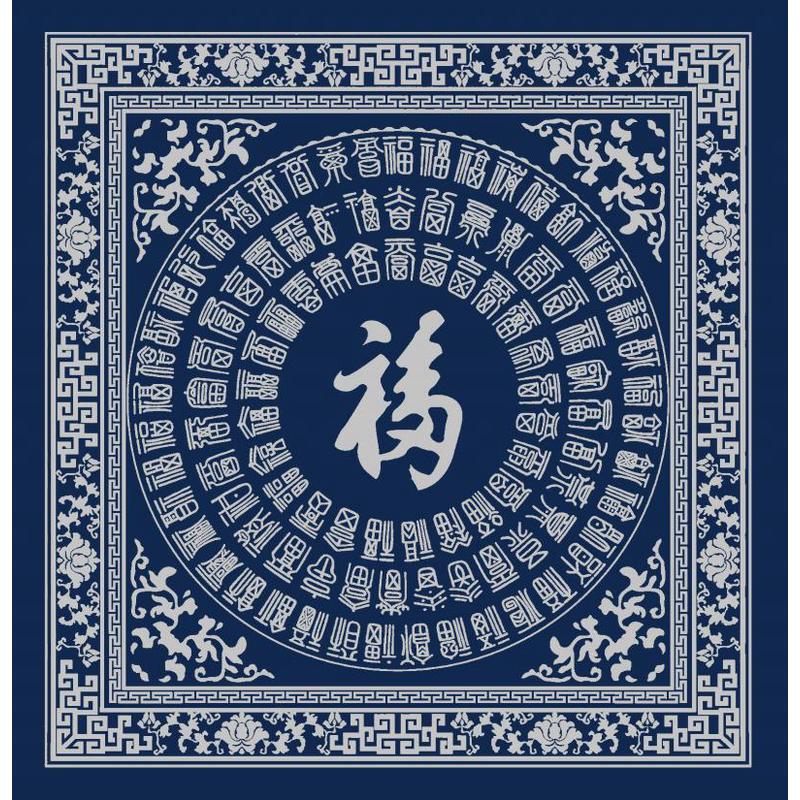 9v7t百福图描金画稿|静心减压|唐卡涂色|diy手绘填色装饰画