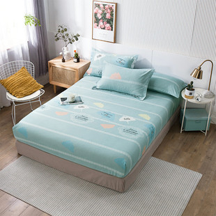 批发床笠款斜纹纯磨毛被套加厚四件套床单单人儿童三件套床品4件
