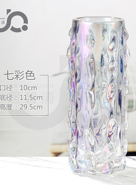 地中海ins海洋风格海参款玻璃花瓶插花家居装饰摆件百合玫瑰水竹