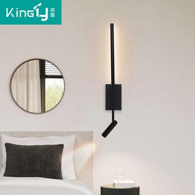 设计师LED线条阅读壁灯北欧简约长条壁灯别墅样板室内床头灯具