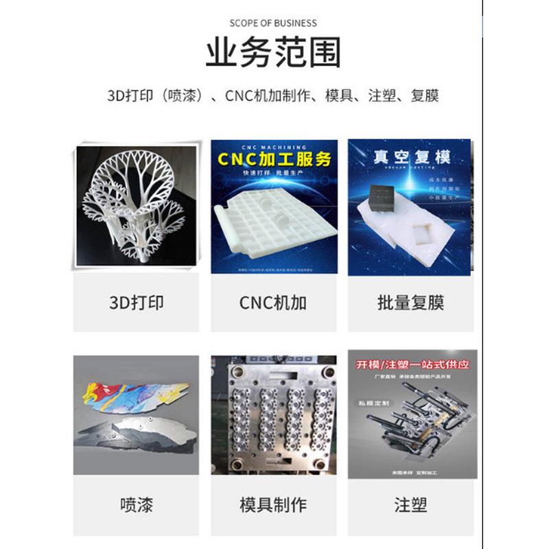 复模小批量加工3D打印抄数绘图毕业作品设计加工CNC塑料手板模型图片