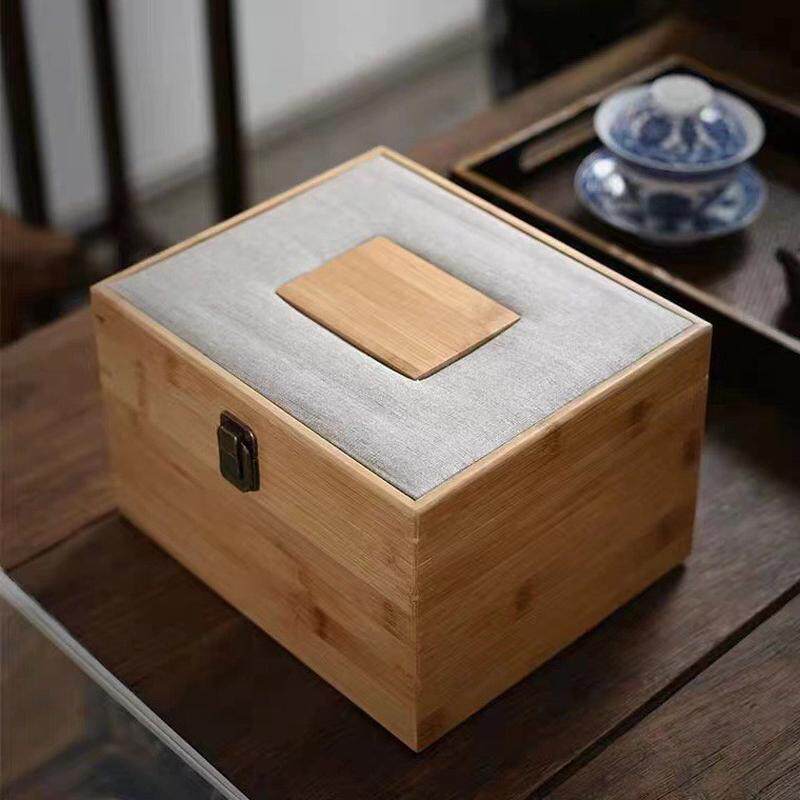 竹制桌面收纳木箱创意复古风小木盒子精致首饰文玩茶具收纳盒