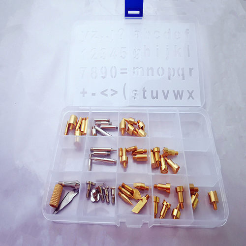 厂家直销110件烙画烙铁头英文字母配件雕刻雕刻刀头烙铁烫画