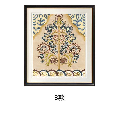 床头画新古典装饰画客厅壁画新中式卧室美式锦绣树抽象画