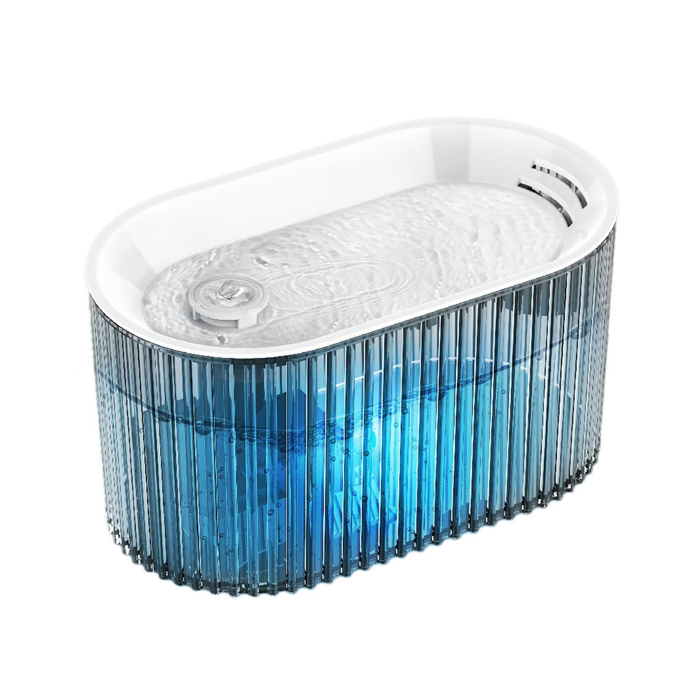 新品 迷你水晶1.35l透明自动猫咪小巧宠物饮水机喷泉饮水器