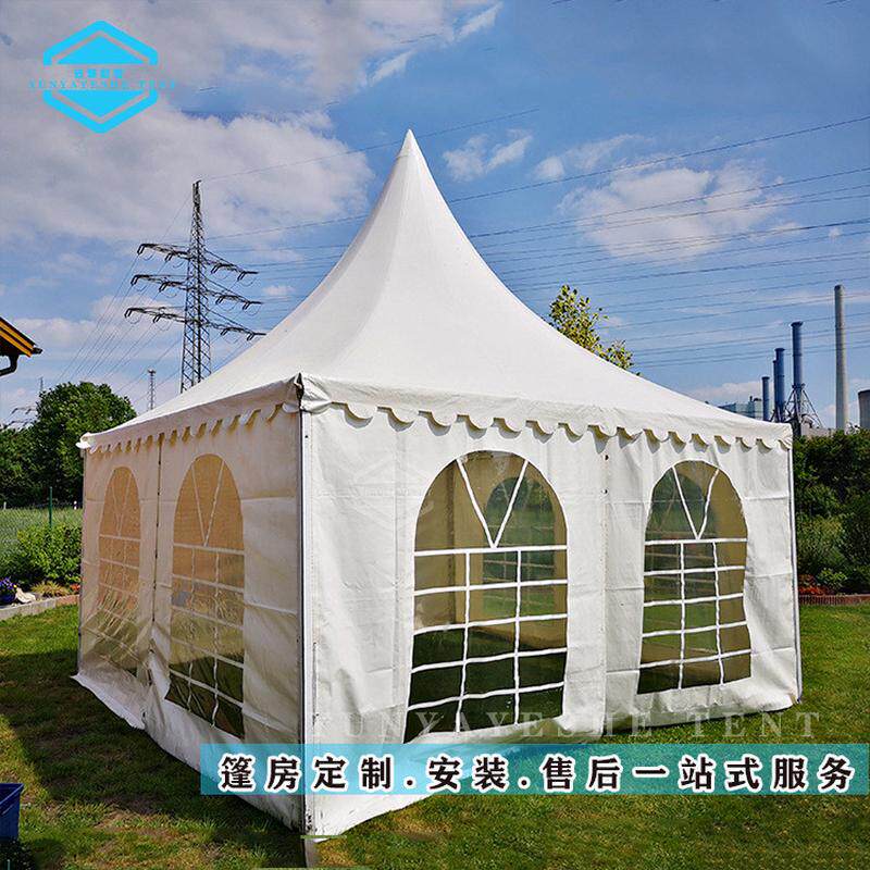 尖顶帐篷铝合金欧式篷房环可循框架结构使用美食节活动遮阳棚