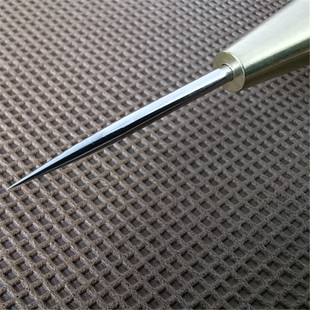 圆锥针手工工具皮革通孔工具圆孔用具木柄圆针穿孔器锋利皮革黑檀