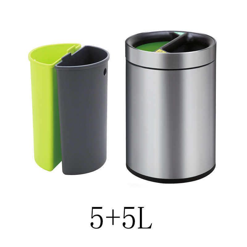 厨房带盖干湿分离分类垃圾桶高颜值带内胆桶家用家用子脚踏垃圾桶