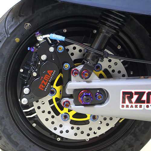 热销rzma四对大鲍鱼转接码刹车卡钳座适用小牛n1s后碟刹升级220支