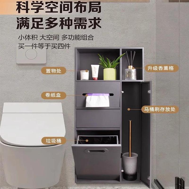 国标不锈钢壁龛厕所卫生间垃圾桶纸巾盒置物浴室收纳柜暗装嵌入式