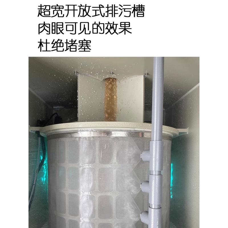 热销鱼池过滤器转鼓微滤机水产系统水循环净化系统自动反冲洗养殖