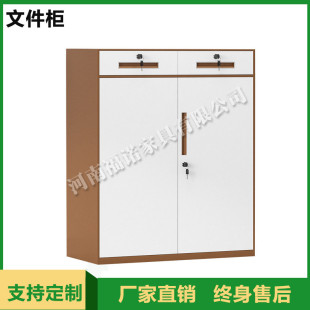 加厚文件柜铁皮矮柜办公室档案凭证资料书柜储物柜带锁小柜子锁柜