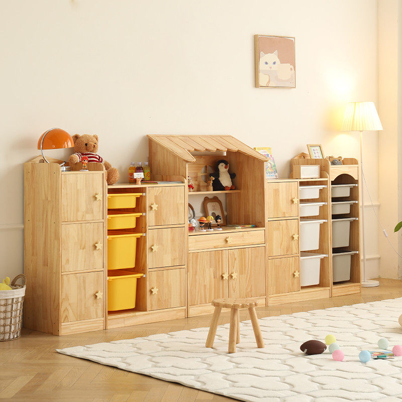 儿童玩具收纳柜实木大容量抽屉式书架收纳架组架宝宝玩具整理柜,住宅家具,儿童储物架/收纳架,淘宝优惠券,粉丝福利购,淘宝优惠卷
