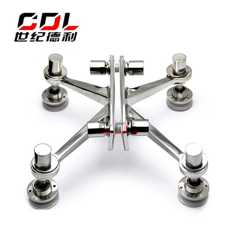 304不锈钢驳接爪厂家批发幕墙型160爪四爪玻璃雨棚爪