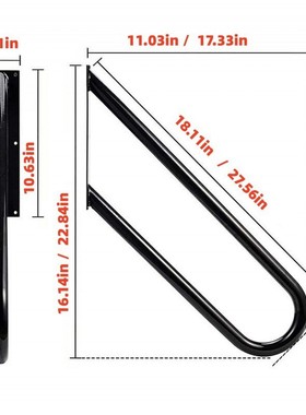 楼梯扶手黑色防撞扶手浴室扶手室内外壁挂式门廊栏杆车库