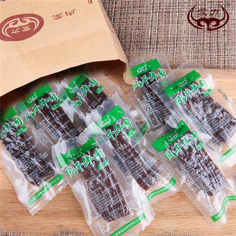 新日期牛肉干 蒙力内蒙古风干牛肉干手撕独立小包装500g1斤特产节