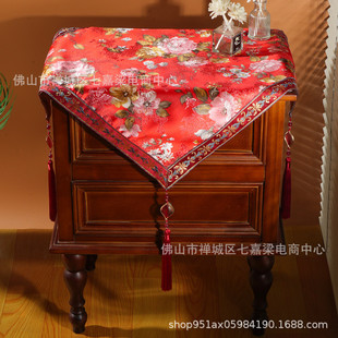 中防尘盖布桌垫布实木美式床头柜保护垫结婚装饰喜庆防尘盖布批发