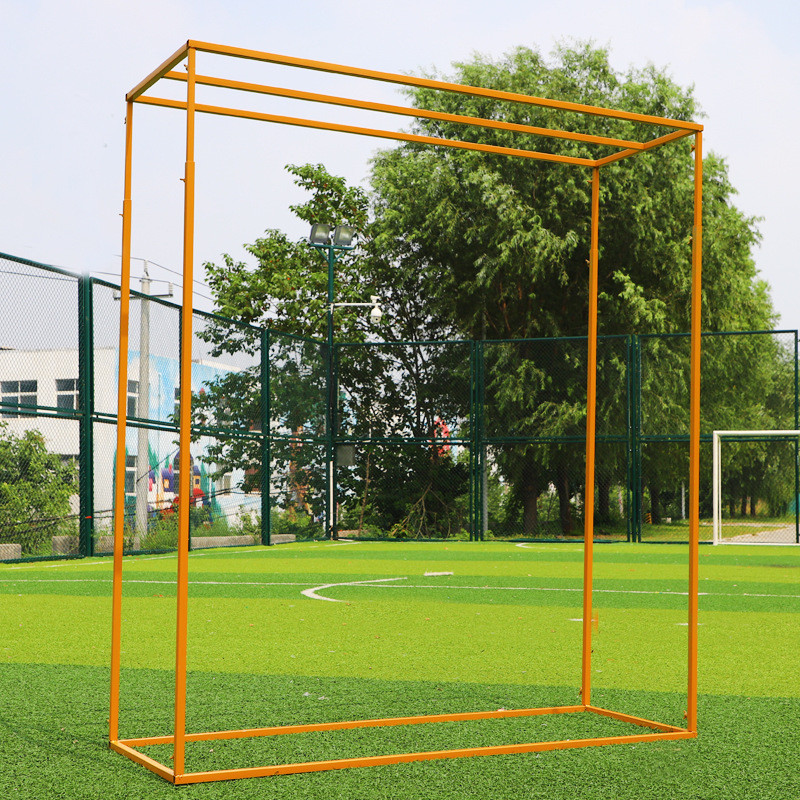 婚庆新款布置道具迎宾区摆件婚礼现场舞台背景铁艺几何方框装饰