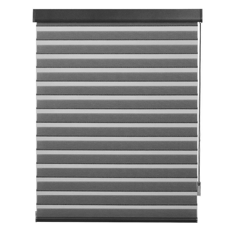 黑色香格里拉帘窗帘百叶阳台卷帘升降卷拉式窗帘遮光遮阳客厅办公