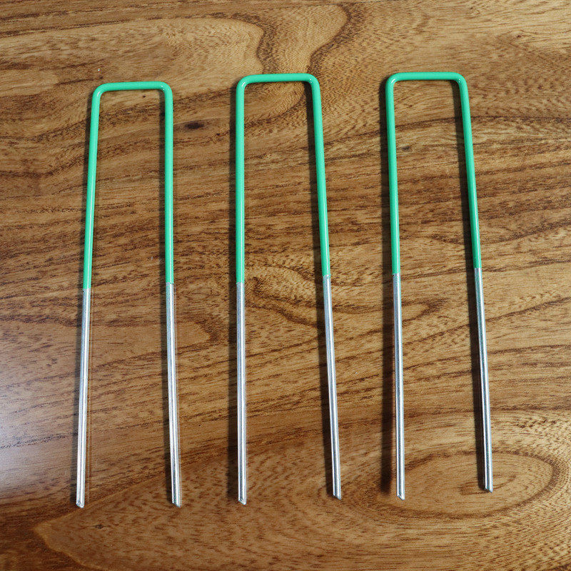 斜尖u型地钉顶部绿色刷漆钉地钉亚马孙人工草皮u型园林地钉,鲜花速递/花卉仿真/绿植园艺,园艺用品套装,淘宝优惠券,粉丝福利购,淘宝优惠卷