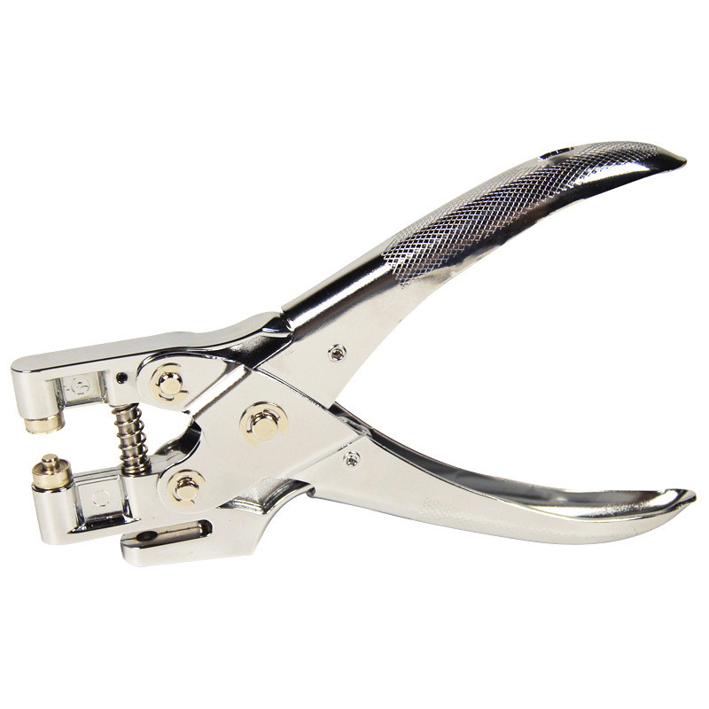 可得优单孔打孔机手握带钳金属护圈打孔器30页气眼夹打孔装订9718