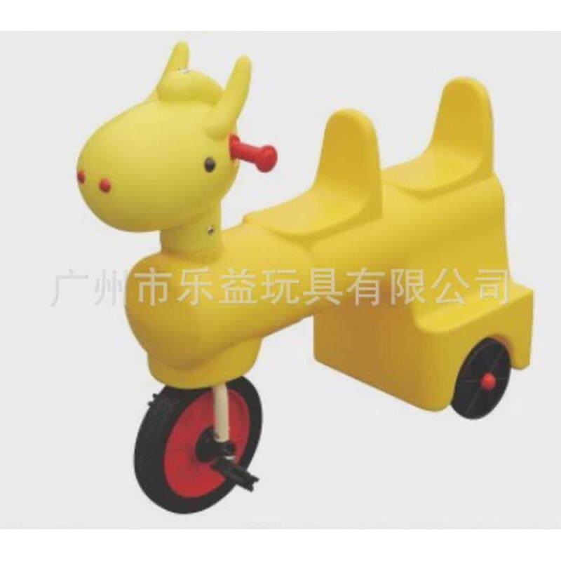 儿童幼儿园多人协力车动物滑车四人团队车滑行车感统训练车