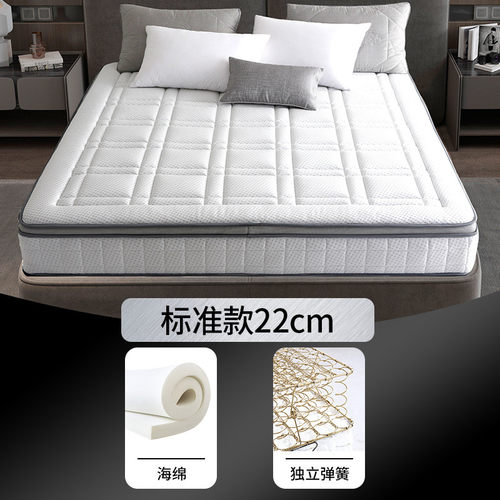 高品质弹簧床垫脊椰棕垫棕榈席梦思护乳胶垫袋装弹簧榻榻米1.8米