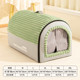 狗窝冬天保暖小型犬宠物床四季 狗睡觉房子大猫窝 通用可拆洗封闭式