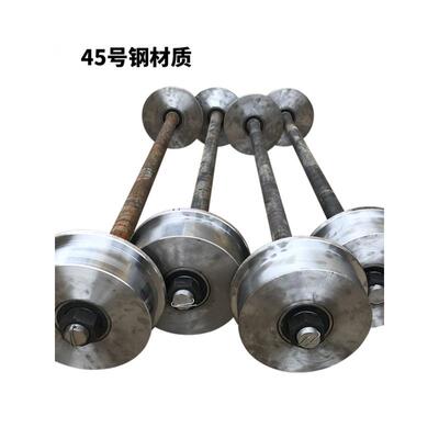 地铁1435火车铁轨钢轨轮轨道单边轮矿车轮重型滑槽轮轨道轮