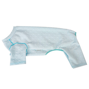 提花秋冬四脚衣弹力针织爱心宠物舒适保暖狗狗家居服金毛阿拉斯