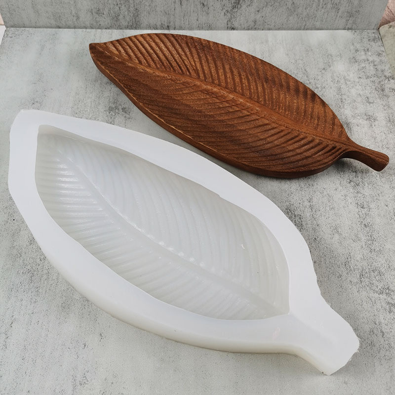 全铭祥 窄款叶片家居硅胶模具  茶台 果盘 托盘艺术装饰 热销