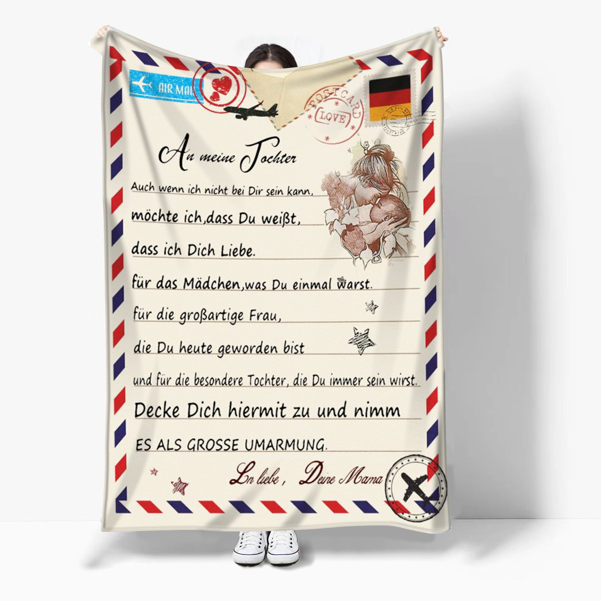 300克双面法兰绒数码印花毛毯定制信封毯子230定制沙发盖毯小单克