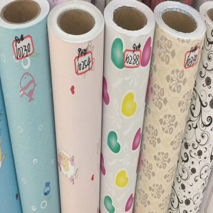 批发宿舍pvc自粘墙纸客厅卧室欧式 田园碎花壁纸自粘墙贴纸