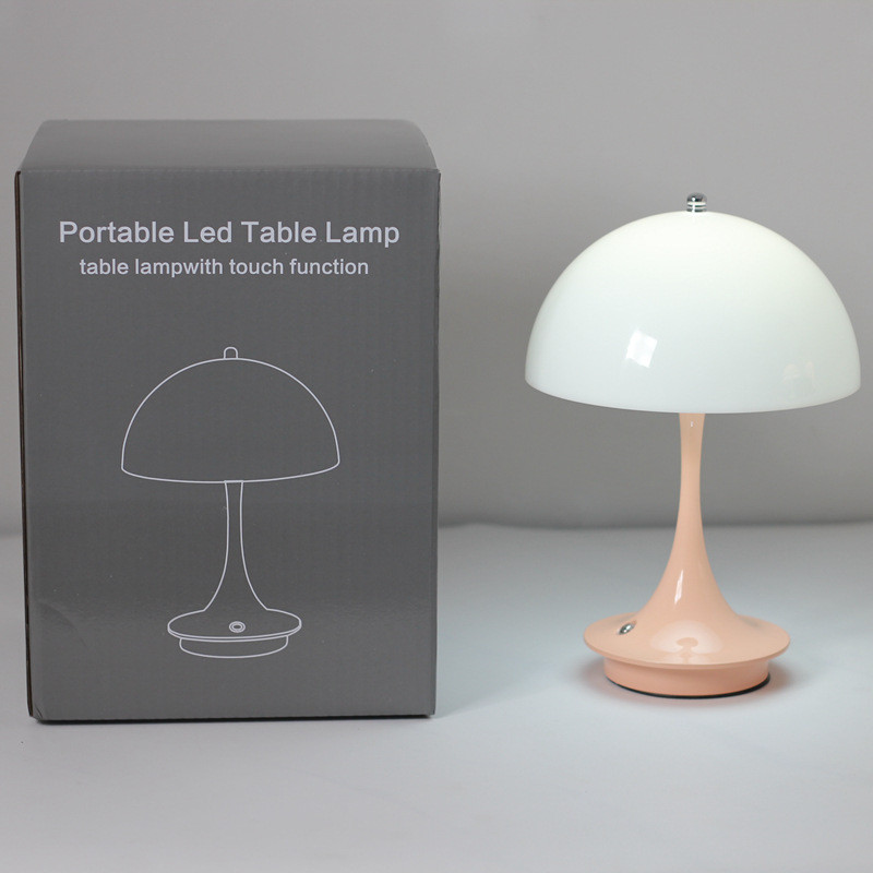 设计师款现代简约蘑菇灯ins奶油风台灯床头氛围灯小蛮腰花蕾卧室