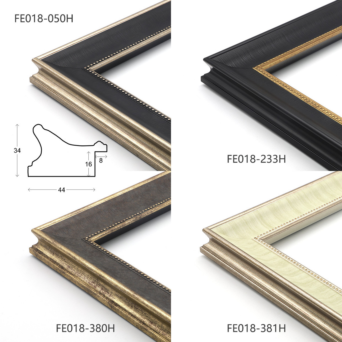 油画厂家直销美式复古风格源头装饰装裱线条相框镜框画框条可加工