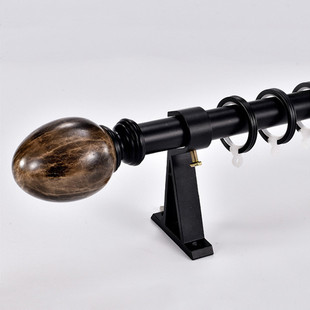 厂家批发加厚铝合金导轨新中式窗帘杆侧装顶装轨道罗马杆窗帘配件