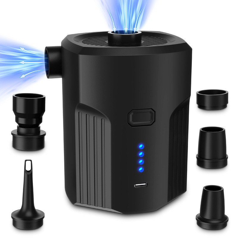 充气泵户外抽吸两用便携气垫床泳圈充气泵睡垫沙发电动无线打气泵