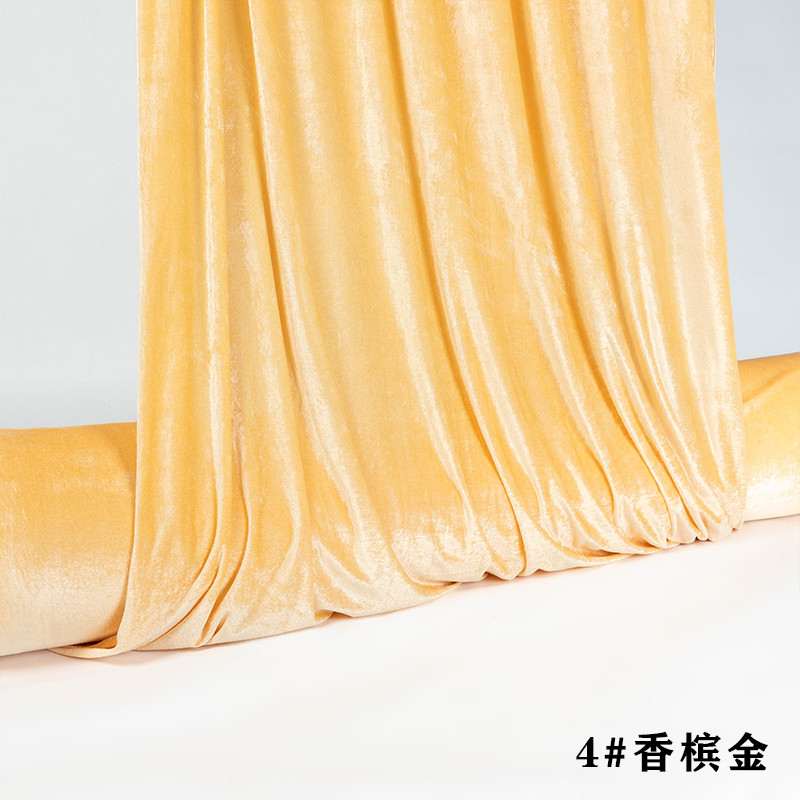 整卷幕布料绒布面料加厚红色黑色婚庆背景布金丝绒遮光桌布吸光