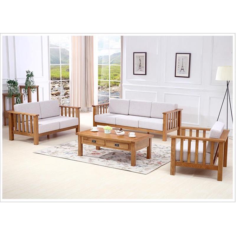 热销简约贵妃沙发头层大户型欧式橡木会客室家用转角实木单人