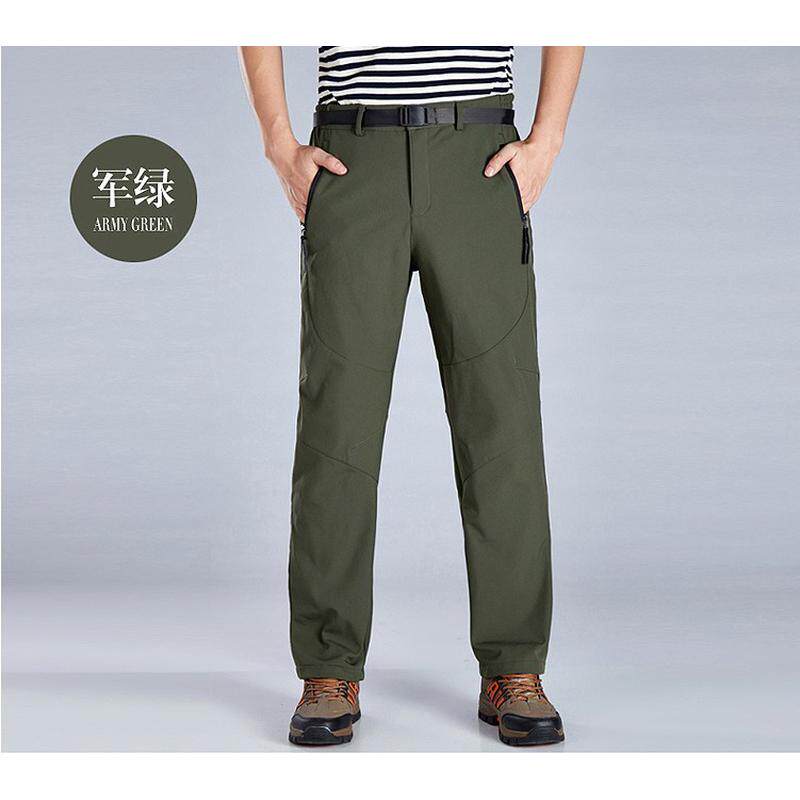 秋冬户外冲锋裤男软壳批发抓绒登山裤加厚保暖厂家裤女防水滑雪裤