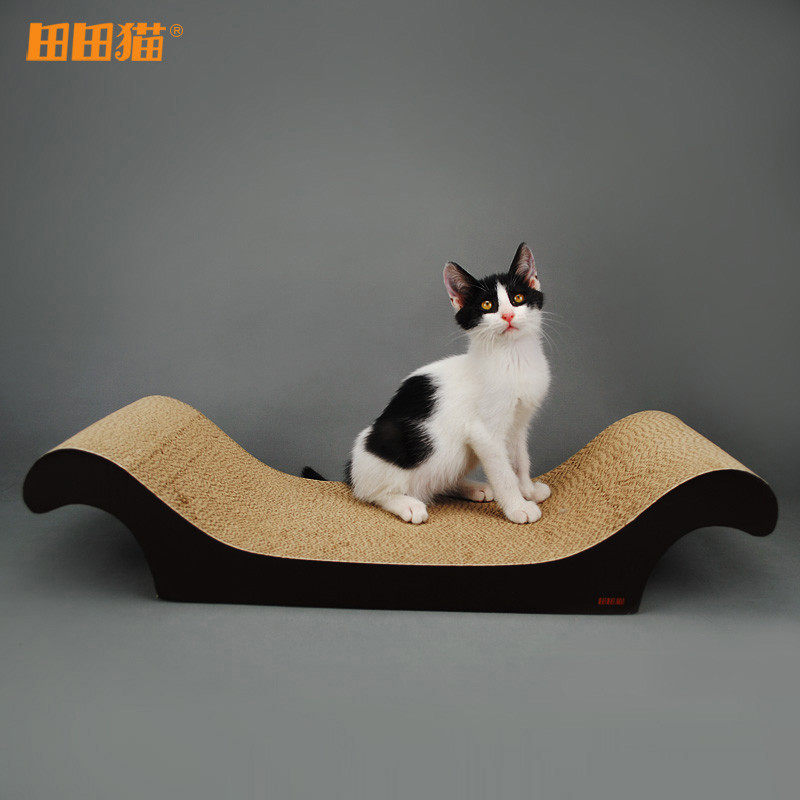 田田猫瓦楞纸贵妃猫抓板肥猫磨爪抓板猫玩具猫沙发猫用品