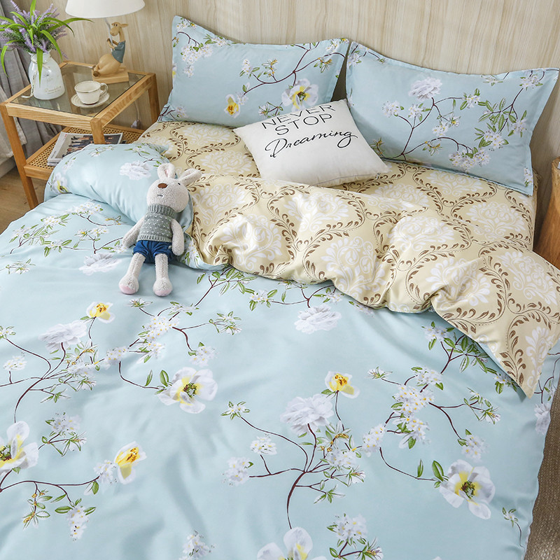 zz8n批发被罩单人150x200被套水洗棉单件夏季男生学生宿舍180x200